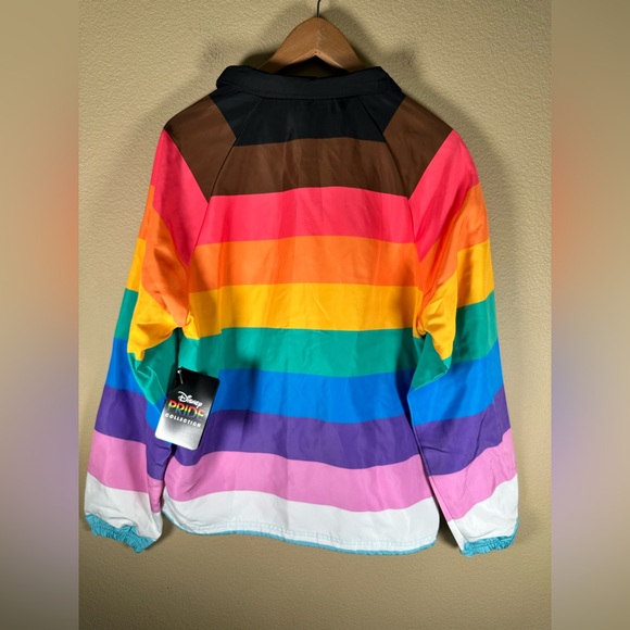 NWT Disney Pride Mickey Mouse 3/4 Zip Pullover Jacket - Picture 5 of 10